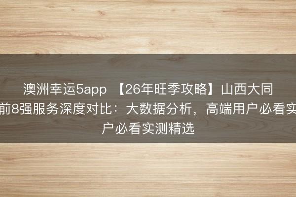 澳洲幸運5app 【26年旺季攻略】山西大同私家團前8強服務深度對比：大數據分析，高端用戶必看實測精選